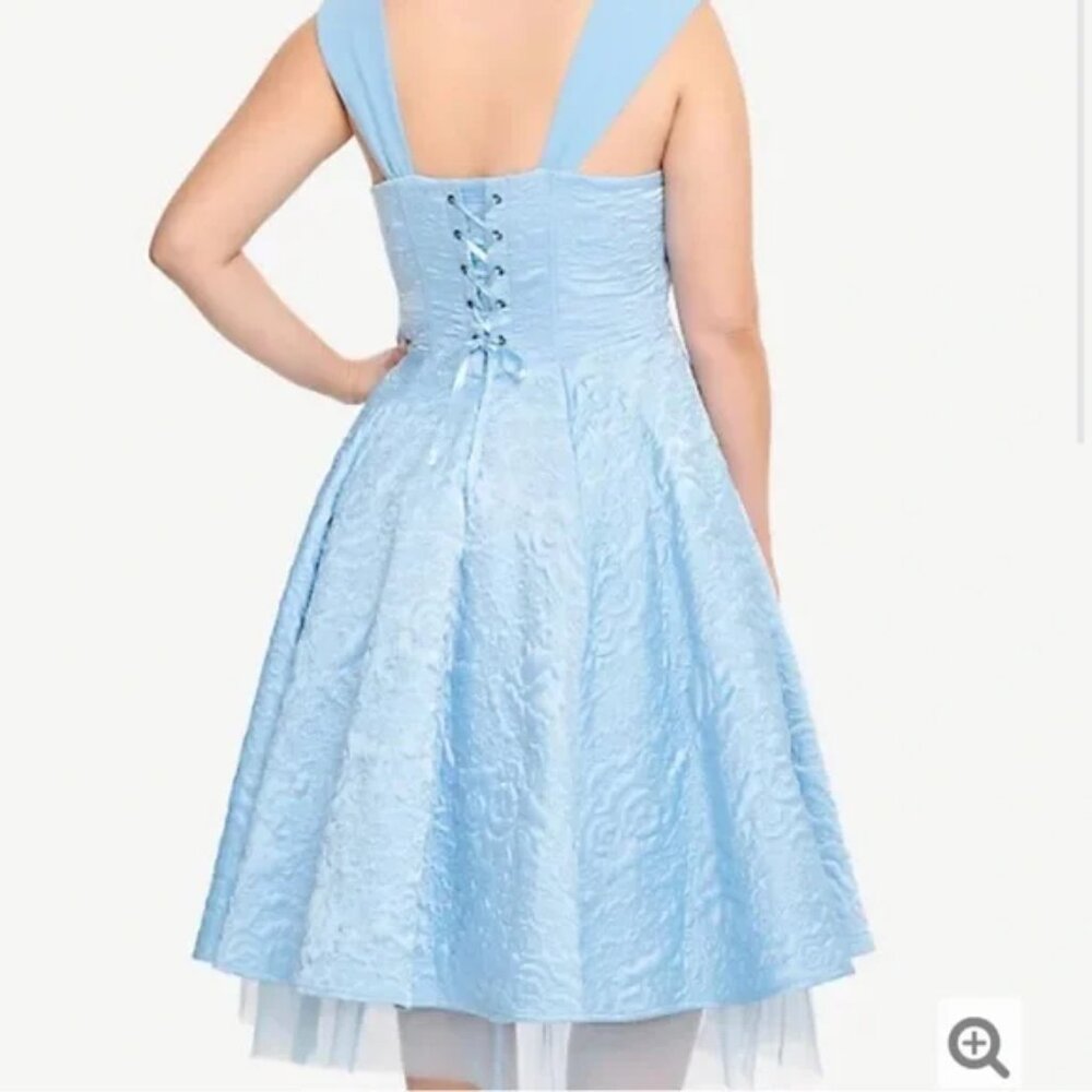 NWT Torrid/Disney Cinderella Light Blue Embroidered Princess Gown - Picture 3 of 13
